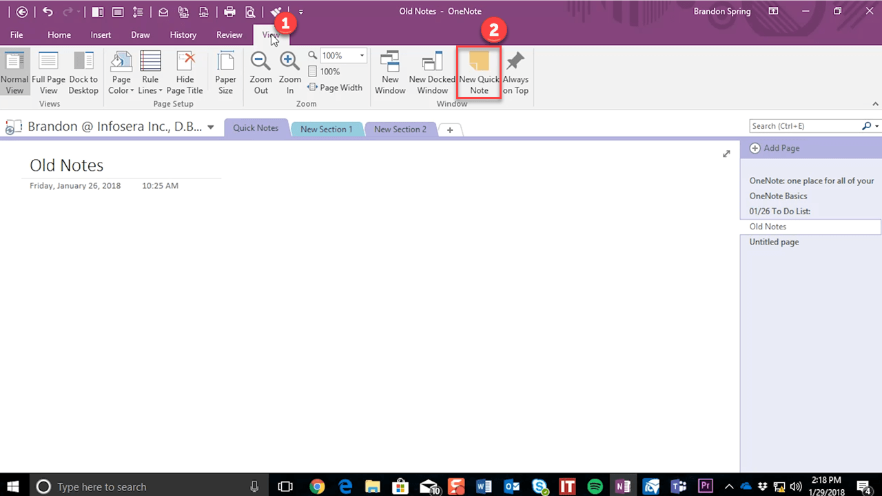 Quicknote with OneNote open 01