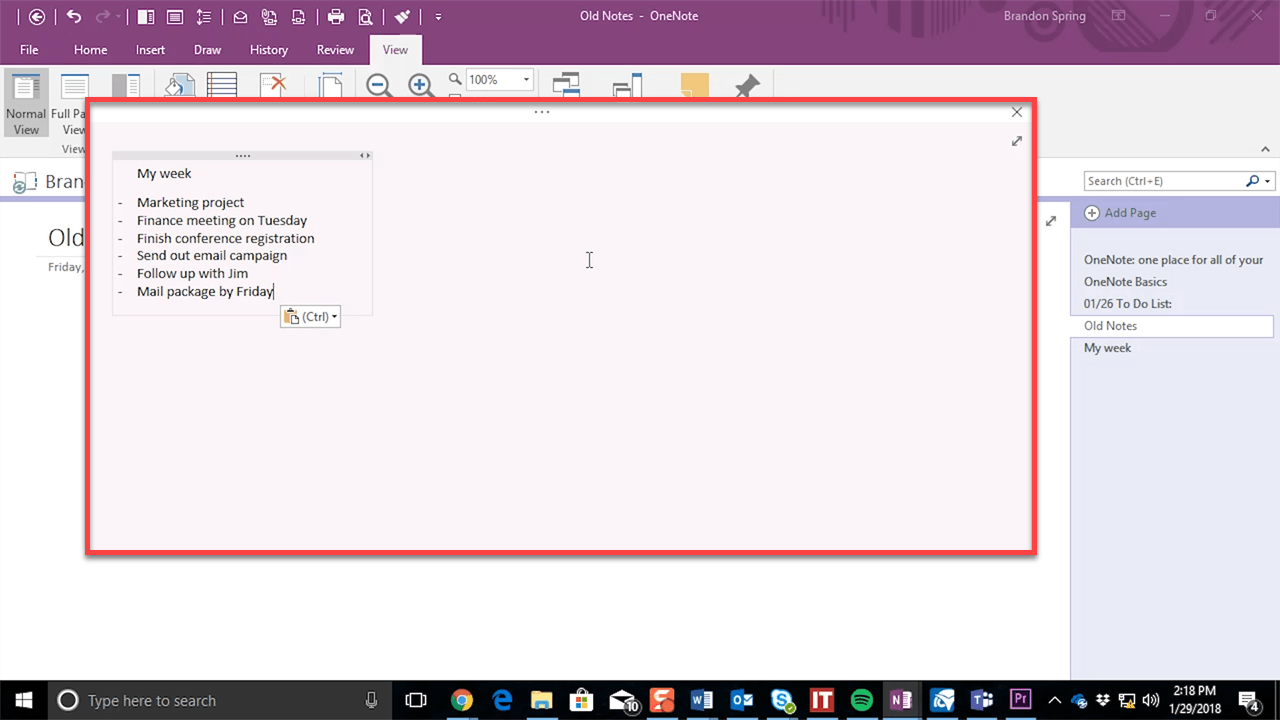 QuickNote with OneNote open 02
