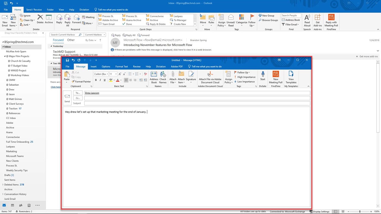 05 Dictate in Outlook